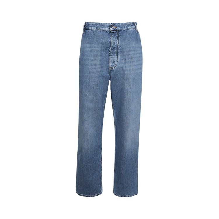 Bottega Veneta Rigid Denim Jeans "Mid Blue"