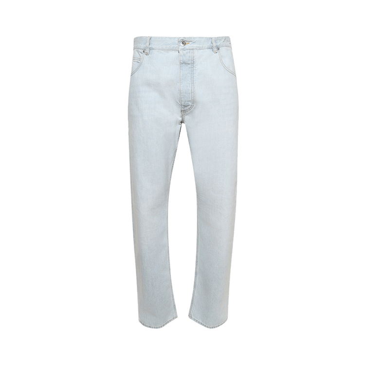 Bottega Veneta Extra Bleached Straight Jeans "Light Blue"