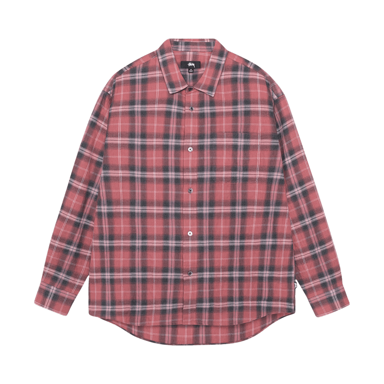 Stussy Beach Plaid Shirt "Red"