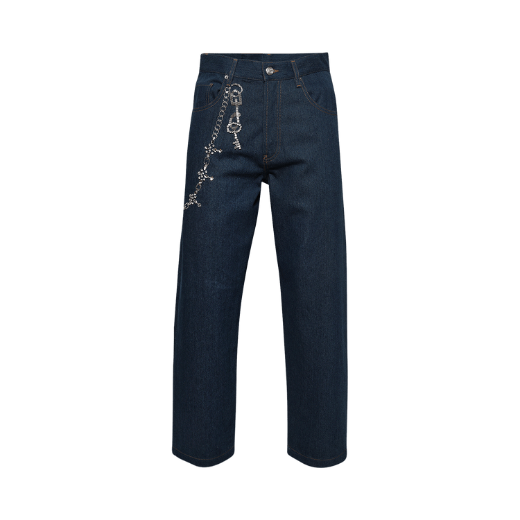 BLUEMARBLE Relaxed Trompe L"Oeil Jeans "Blue'