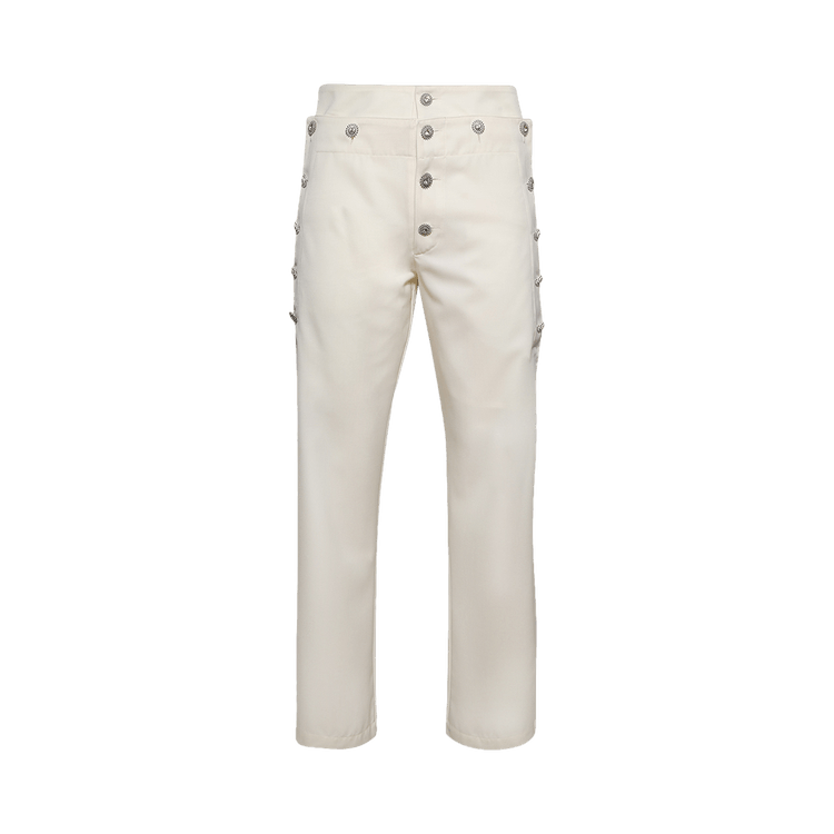 BLUEMARBLE Jewelled Mariner Trousers "White"