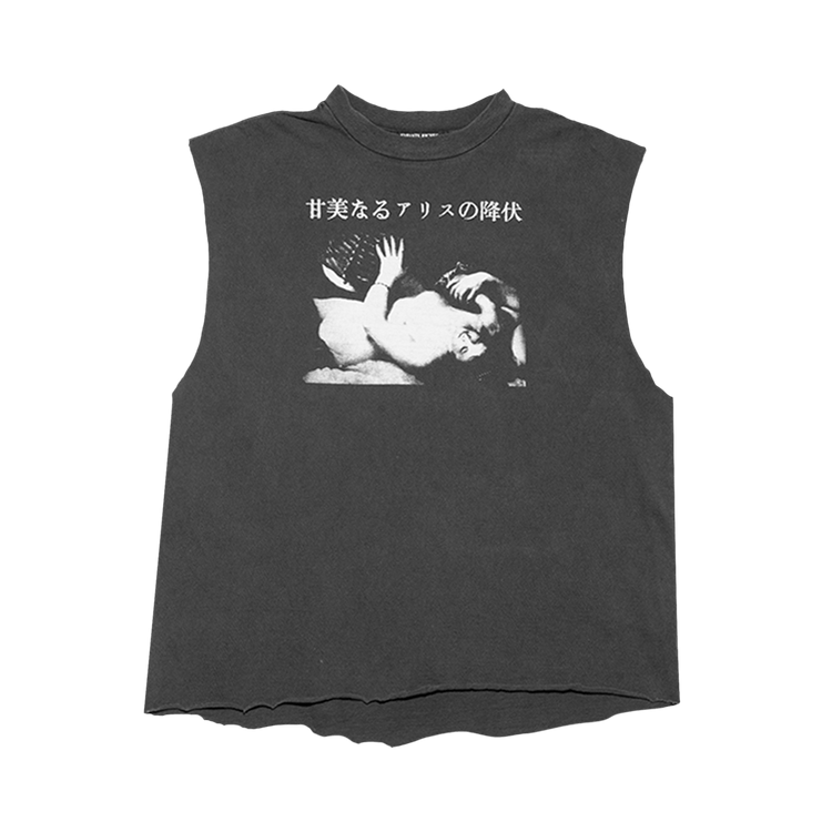 Enfants Riches Déprimés Sweet Surrender Of Alice Cut-Off T-Shirt "Faded Black"