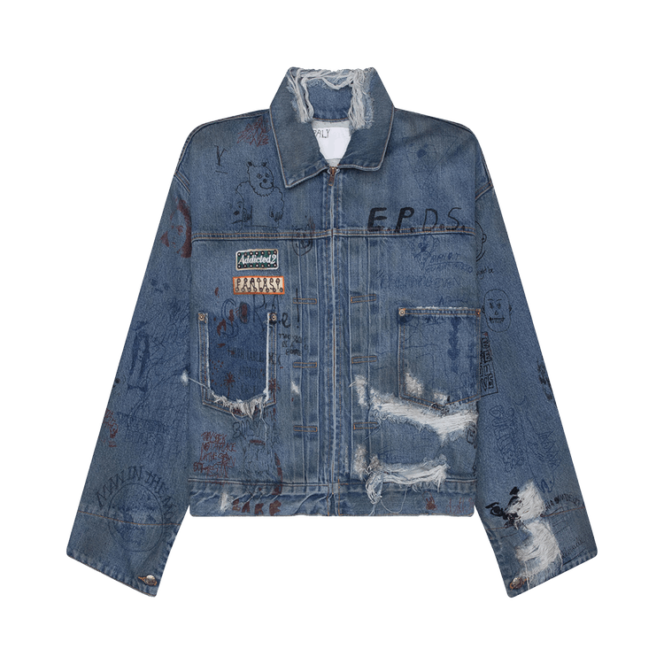 Paly Hollywood Ur Fantasy Denim Jacket "Mid Wash Indigo"