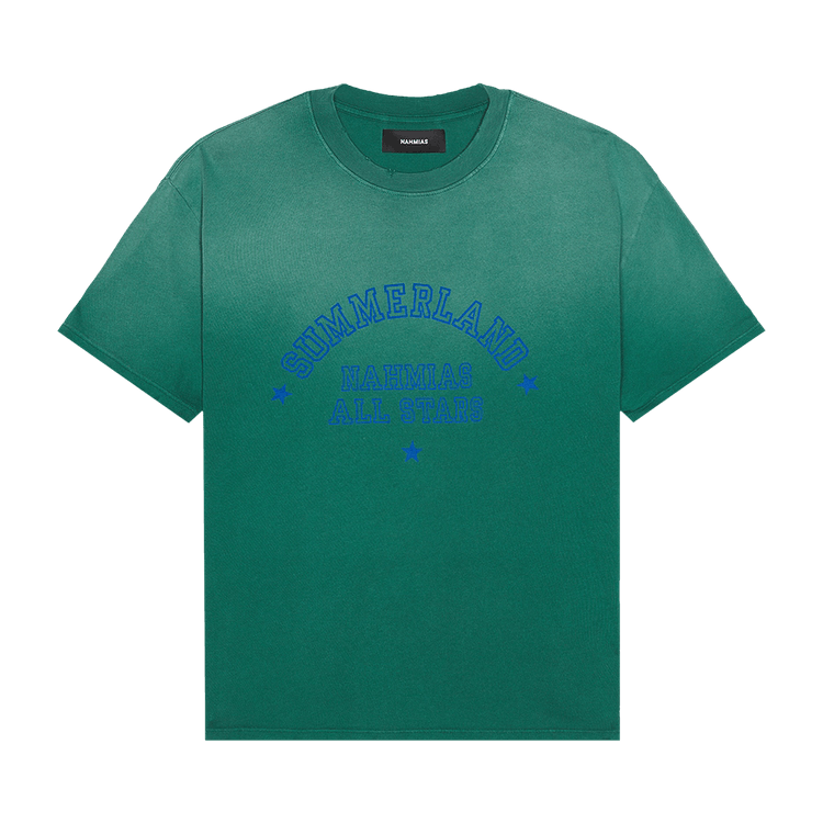 Nahmias Summerland All Stars Boxy T-Shirt "Worn Green"
