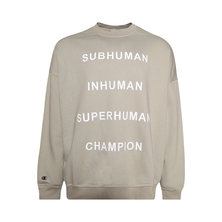 Rick Owens x Champion Jumbo Sweatshirt "Pearl"