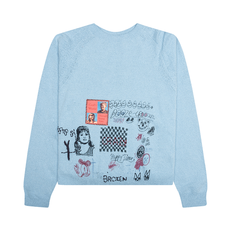 Paly Hollywood Booze Crooze Knit Sweater "Baby Blue"