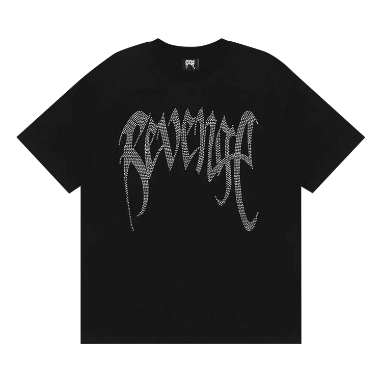 Revenge Rhinestone Tee "Black"