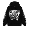 Revenge Chrome Skeleton Hoodie "Black"