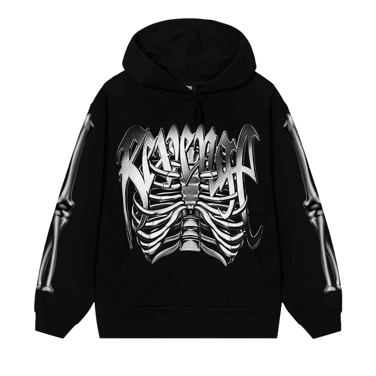Revenge Chrome Skeleton Hoodie "Black"
