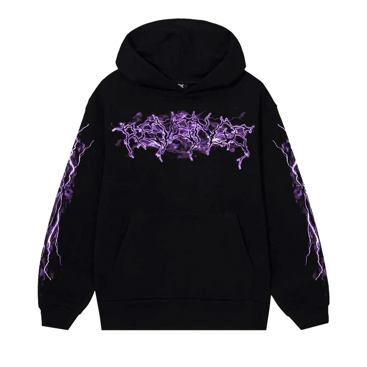 Revenge Purple Lightning Anarchy Hoodie "Black"