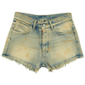 Maison Margiela Smudged Cut-Off Denim Shorts "Blue"