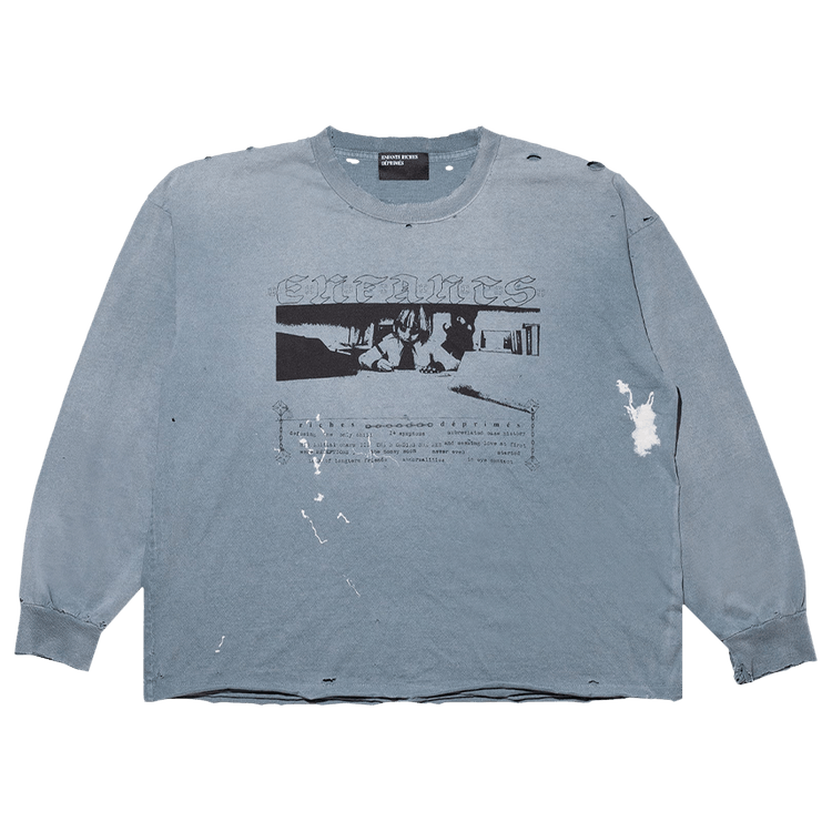 Enfants Riches Déprimés Boy In Chains Long-Sleeve T-Shirt "Faded Blue"