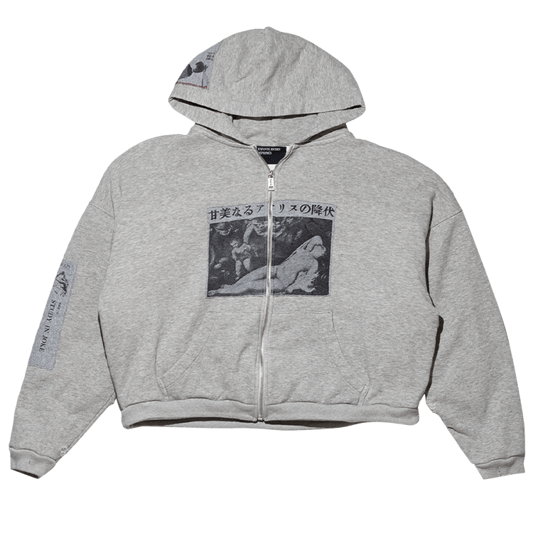 Enfants Riches Déprimés Assemblage Zip Hoodie "Heather Grey"