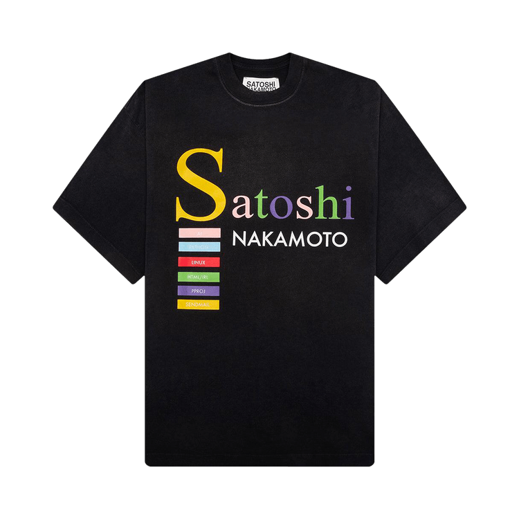 Satoshi Nakamoto Best Code T-Shirt "Washed Black"