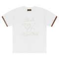 Birth Of Royal Child Pearl Patchwork Short-Sleeve "White"