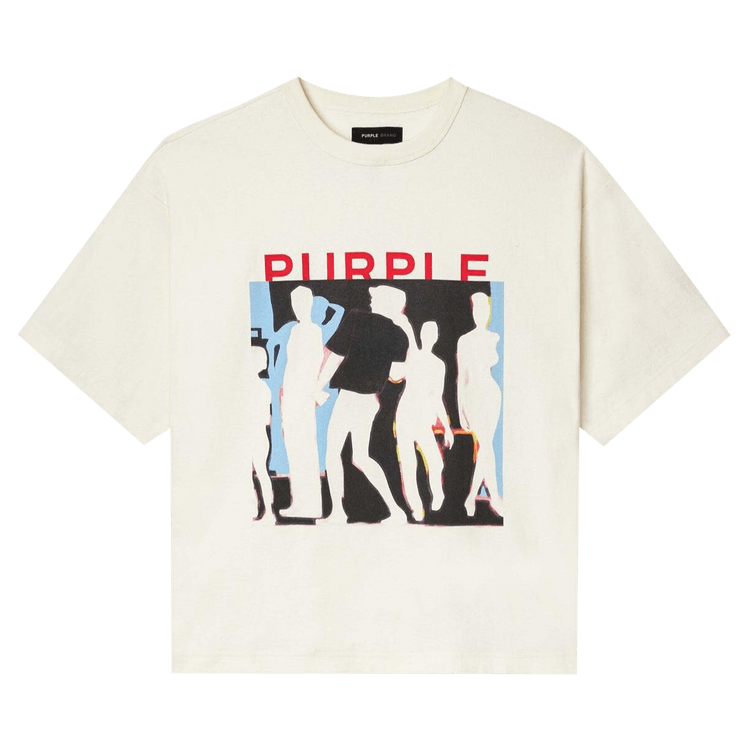 PURPLE BRAND Jersey Oversized T-Shirt "Off White"