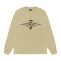 Stussy Skull Wings Long-Sleeve Tee Pigment Dyed "Elm"