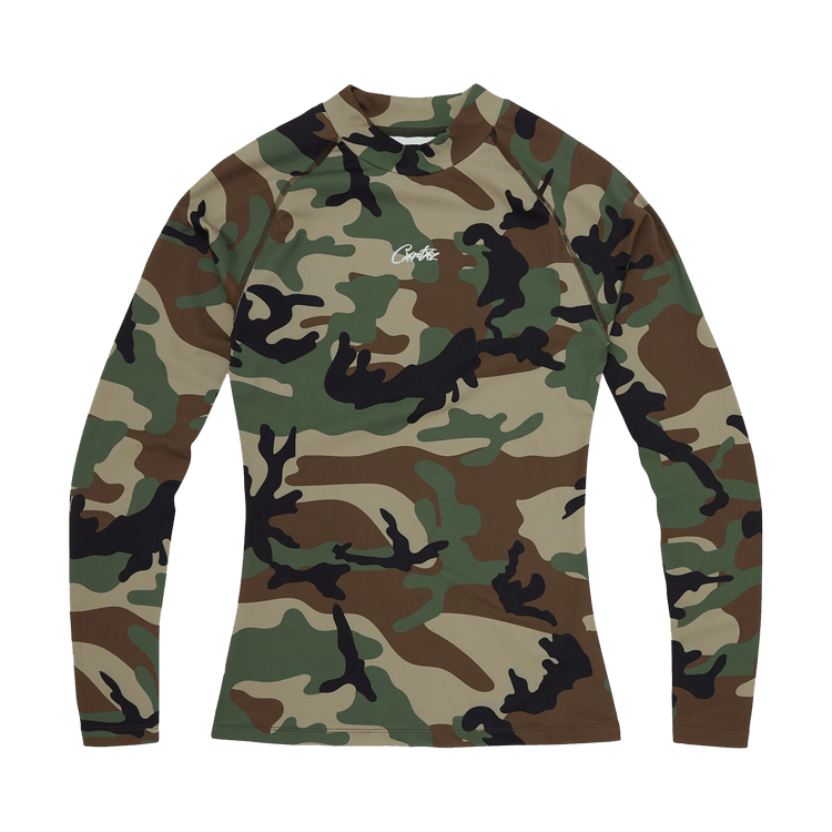 Corteiz Litework Compression Top "Woodland Camo"