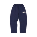Corteiz Island Puff Print Open Hem Sweatpant "Navy"