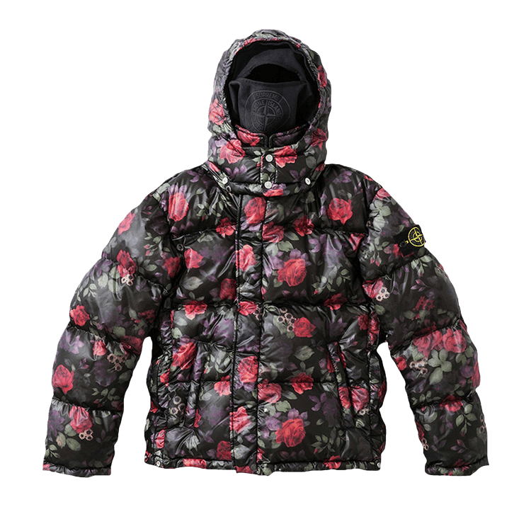 Supreme x Stone Island Lamy Cover Stampato Puffy Jacket "Black"