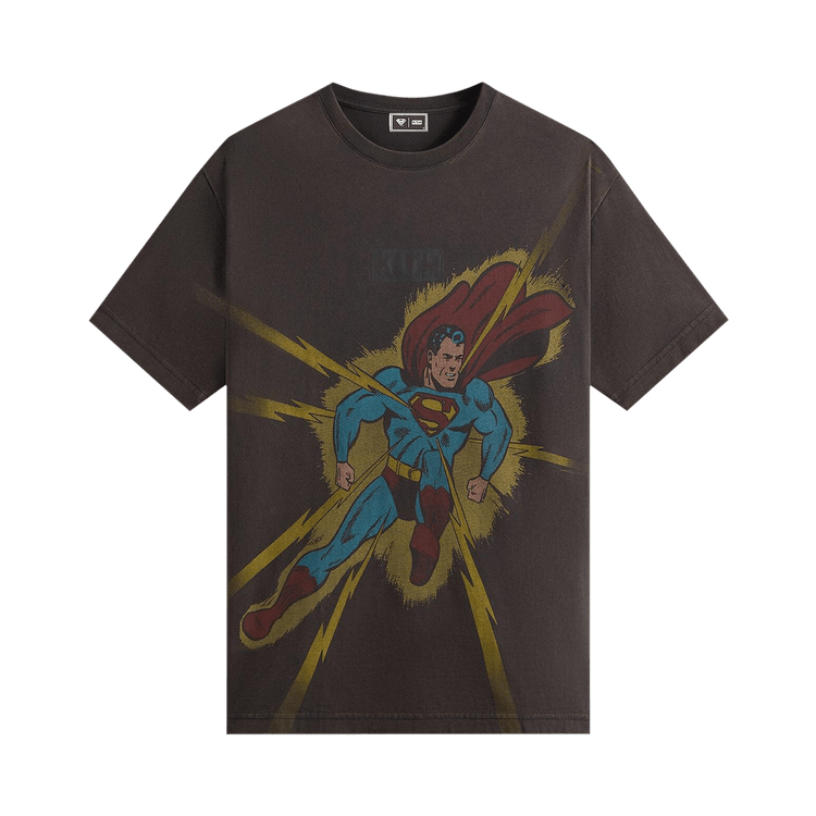 Kith x Superman Lightning Bolt Tee "Black"