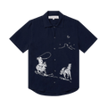 One Of These Days Into the Distance Camp Shirt "Navy"