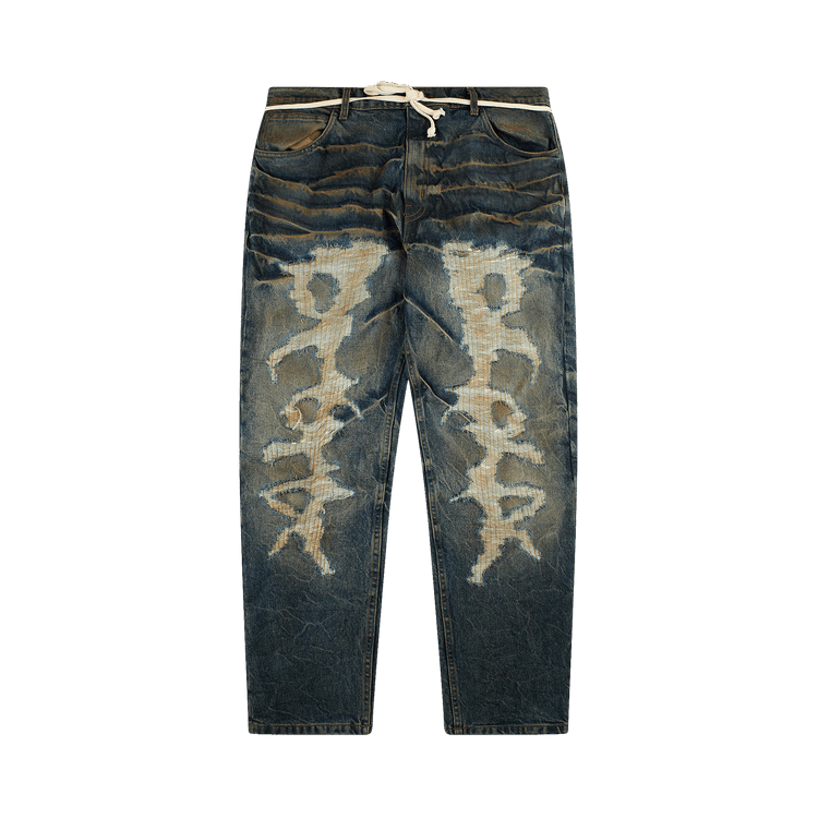 RIVINGTON roi Rebis Fathers Way He Rose 1 Pants "Dark Indigo"