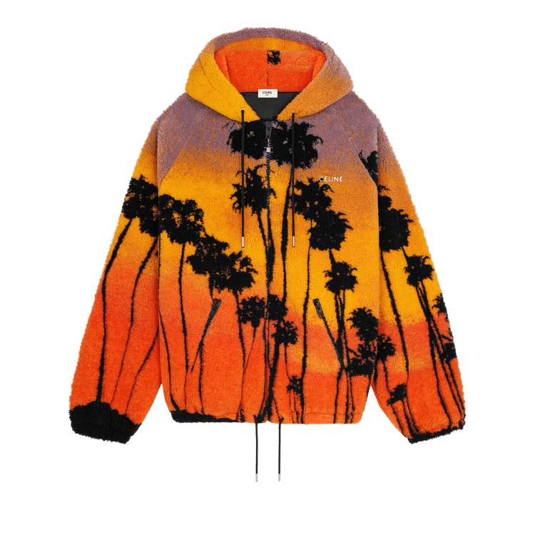 CELINE Hooded Jacket "Orange/Black/Blue"