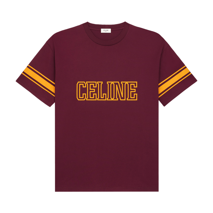 CELINE Loose Triomphe T-Shirt "Bordeaux"