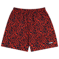 Pleasures Leopard Active Shorts "Red"