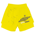 Sp5der Pro Double Layer Shorts "Yellow"