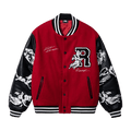 Revenge x Kosuke Kawamura Embroidered Varsity Jacket "Red"