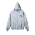 Revenge Embroidered Arch Logo Full Zip "Heather Grey/Black"