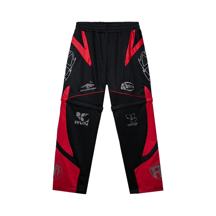 Revenge Revenge Racer Patch Convertible Pant "Black/Red"