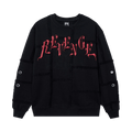 Revenge Patchwork Crewneck "Black/Red"