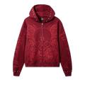 Revenge Tribal Skull Studded Zip "Red"