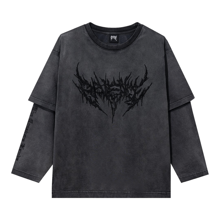 Revenge Metal Double Layer Long-Sleeve "Vintage Black"