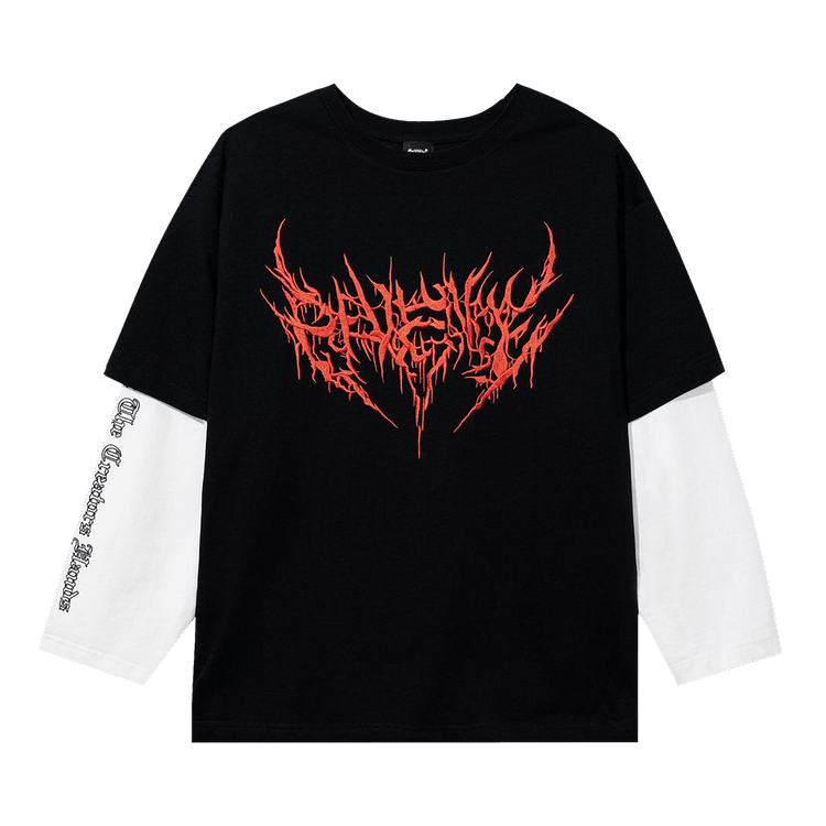 Revenge Metal Double Layer Long-Sleeve "Black"