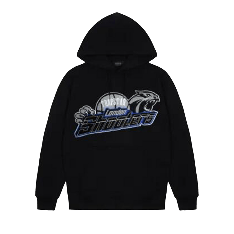 Trapstar Shooters Hoodie Tracksuit "Black/Blue"