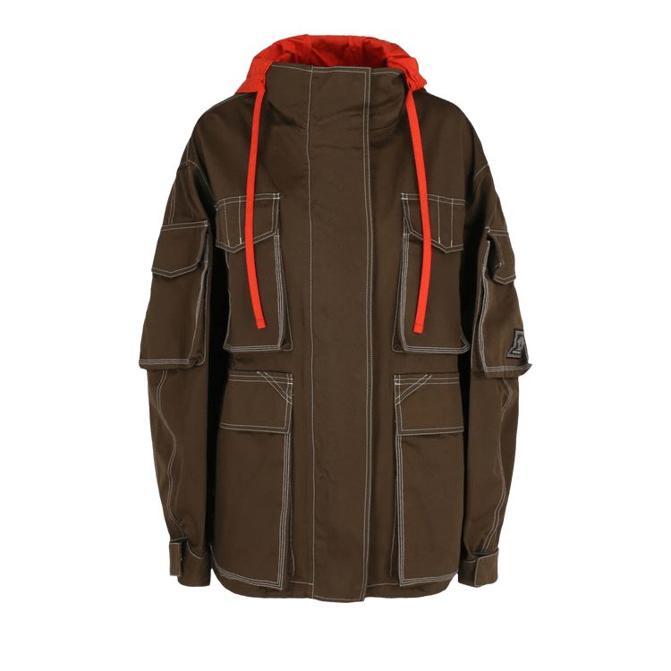 Versace Contrast Hooded Jacket "Green"