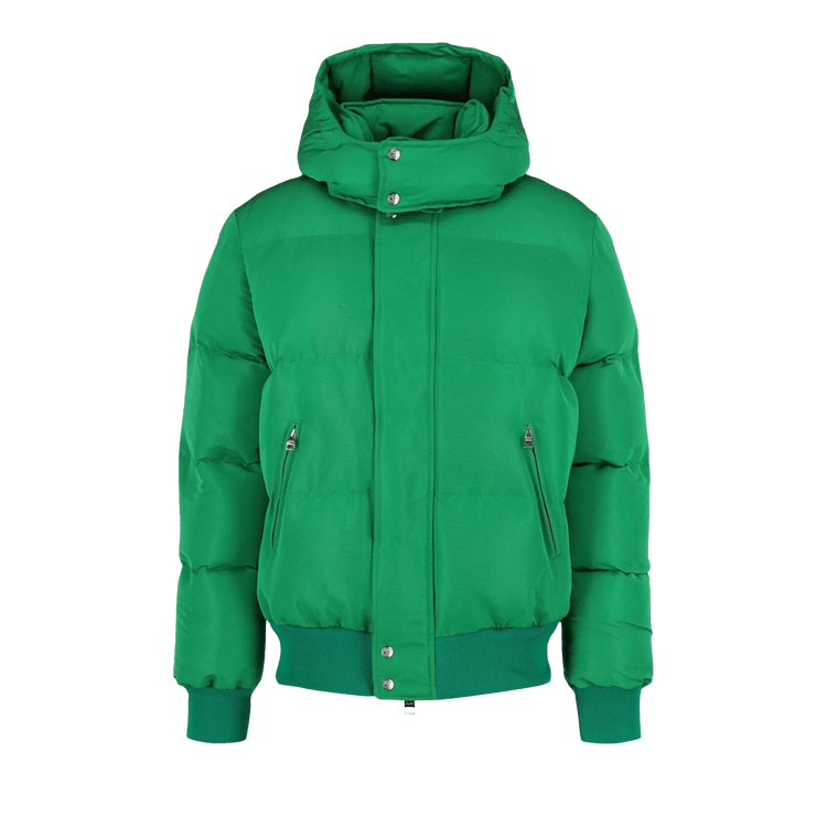Alexander McQueen Graffiti Print Puffer Jacket "Green"