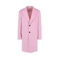 Alexander McQueen Peaked Lapel Wool Coat "Sugar Pink"