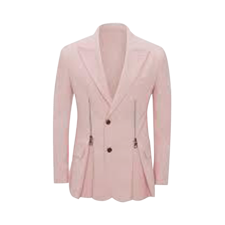 Alexander McQueen Double-Zip Peplum Blazer "Pale Pink"