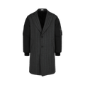 Alexander McQueen Herringbone Bomber Sleeve Coat "Grey"