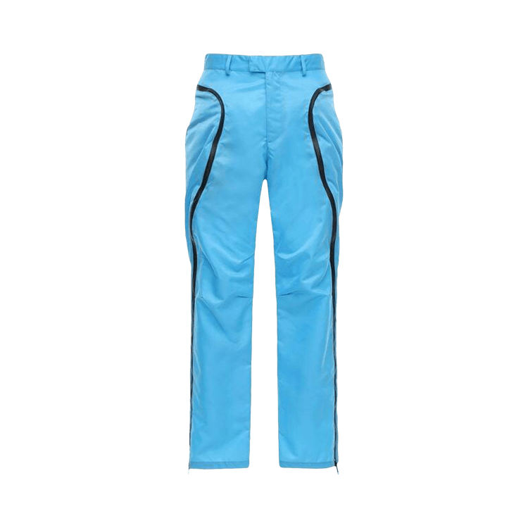Bottega Veneta Nylon Straight Leg Pants "Bright Blue"