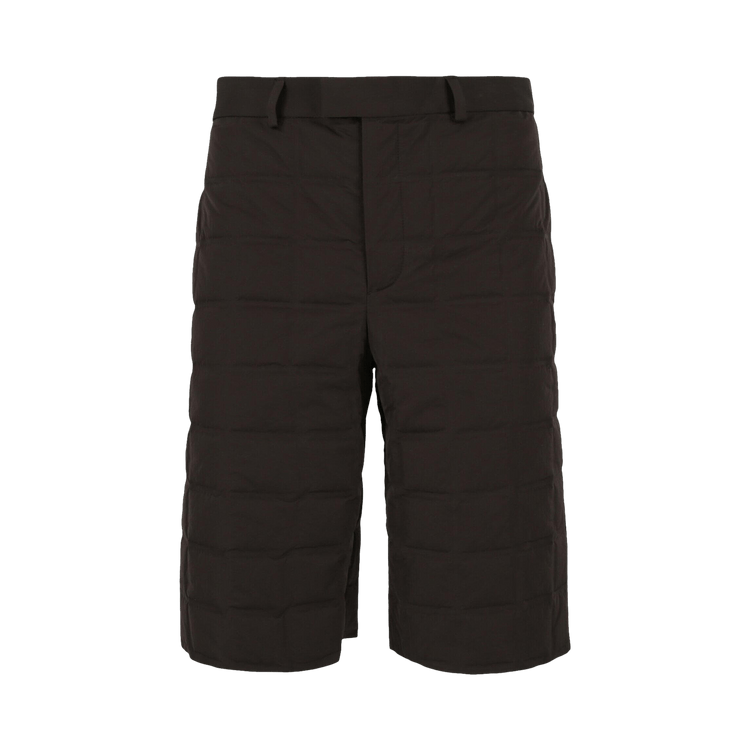 Bottega Veneta Quilted Puffer Shorts "Fondente"