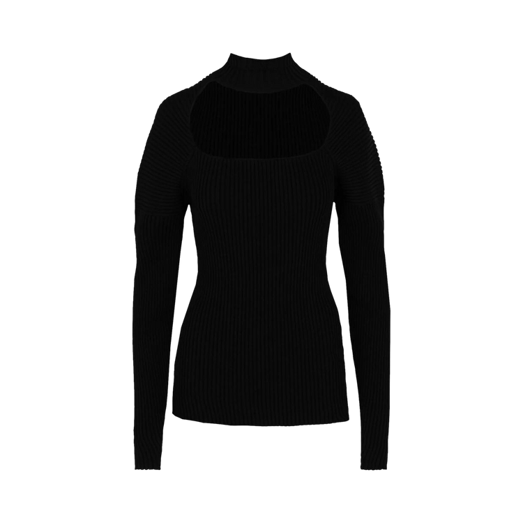 Ambush Ribbed Turtleneck Sweater "Black"