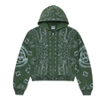 Vale Forever Green Flag Zip Up "Dark Green"