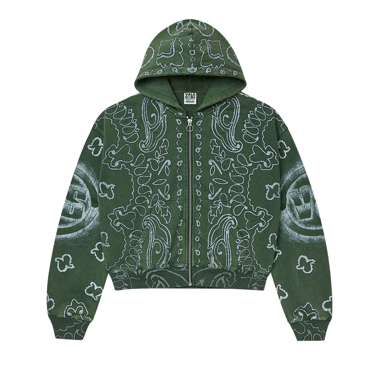 Vale Forever Green Flag Zip Up "Dark Green"