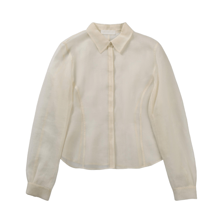 Amomento Sheer Slim Fit Shirt "Ivory"
